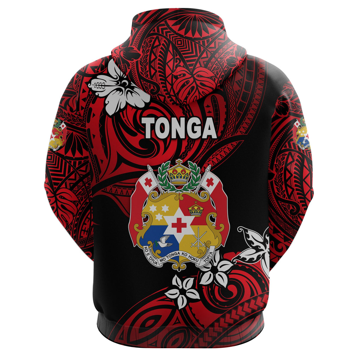 Mate Maa Tonga Rugby Zip Hoodie Polynesian Unique Vibes Red - Polynesian Pride