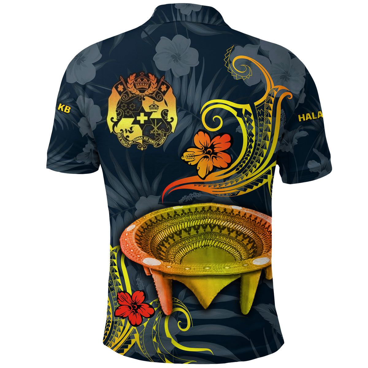 Custom Tonga Hala Uluaki Kava Club Polo Shirt Tonga Kumete Kava LT8 - Polynesian Pride