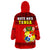 Tonga Rugby Mate Maa Tonga Pacific Ngatu Black Wearable Blanket Hoodie LT14 - Polynesian Pride