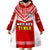 Tonga Rugby Mate Maa Tonga Pacific Ngatu White Wearable Blanket Hoodie LT14 - Polynesian Pride