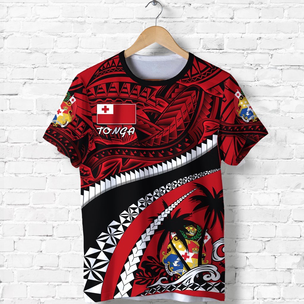 Tonga Polynesian Shark Tattoo T Shirt Unisex Red - Polynesian Pride