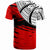 Tonga Custom T Shirt Tonga Flag Style With Claw Pattern - Polynesian Pride