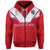 Tonga Rugby Hoodie World Cup Home Style LT8 Zip Hoodie Red - Polynesian Pride