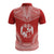 Tonga Polo Shirt Tongan Coat Of Arms Polynesian Chief Tattoo Flag Version - Polynesian Pride