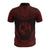 Tonga Polo Shirt Tongan Coat Of Arms Polynesian Chief Tattoo Red Version - Polynesian Pride