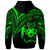 Tonga Hoodie Green Color Cross Style - Polynesian Pride