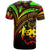 Tonga T Shirt Reggae Color Cross Style - Polynesian Pride