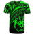 Tonga T Shirt Green Color Cross Style - Polynesian Pride