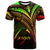 Tonga T Shirt Reggae Color Cross Style Unisex Black - Polynesian Pride