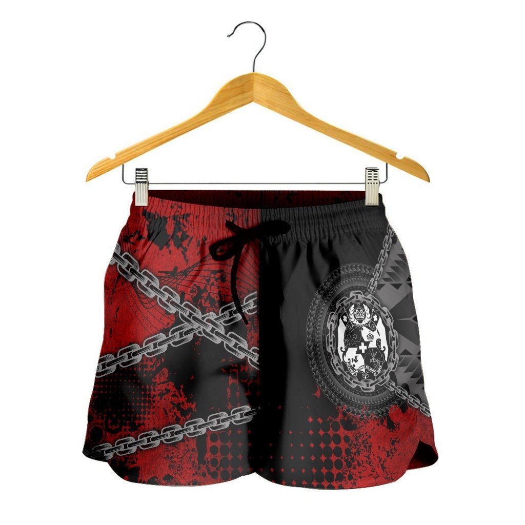 Tonga Polynesian Women's Shorts - Polynesian Chain Style - Polynesian Pride