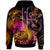 Tonga Custom Hoodie Tonga in wave Unisex Black - Polynesian Pride