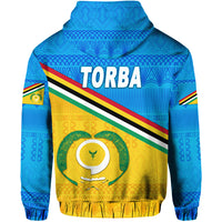 Torba Province Zip Hoodie Vanuatu Pattern Traditional Style LT8 - Polynesian Pride