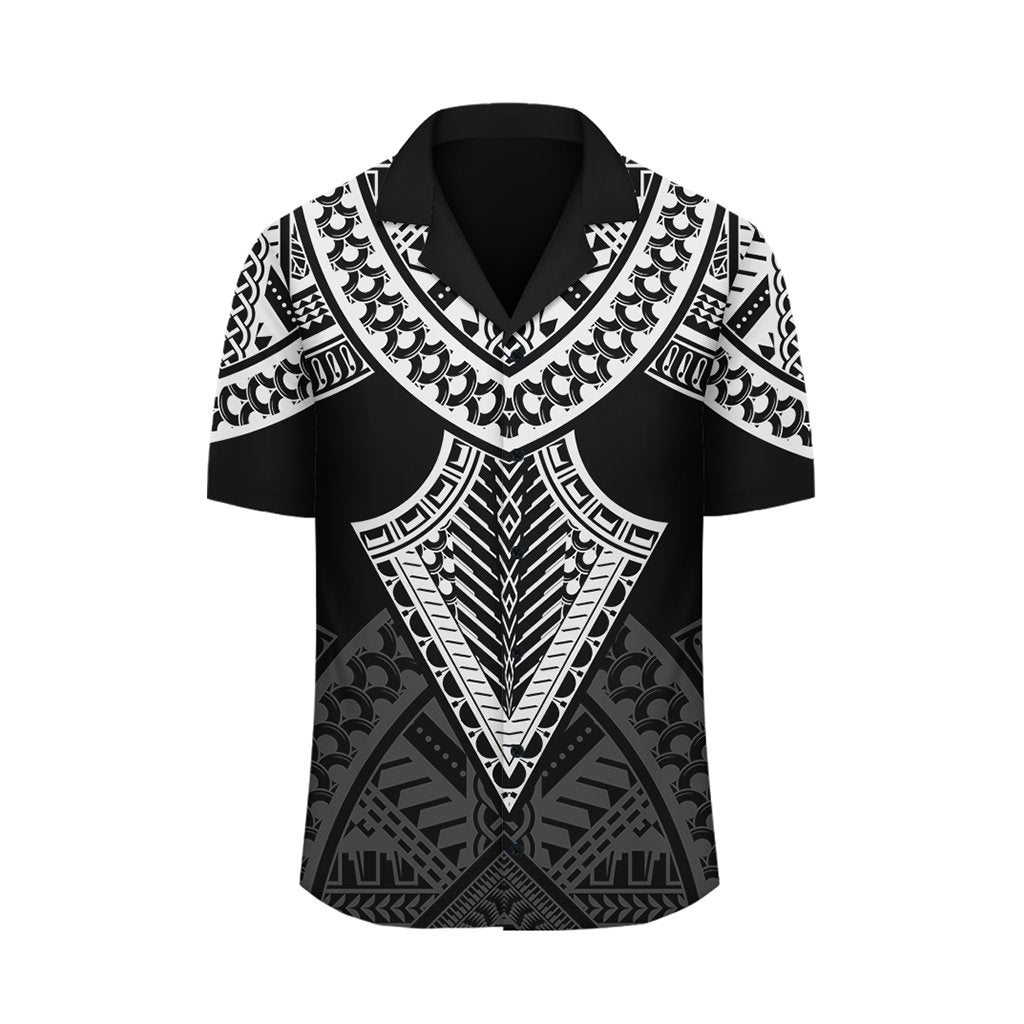 Hawaii Polynesian Limited Hawaiian Shirt - Tab Style White - AH - Polynesian Pride