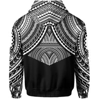 Polynesian Skull Hawaii Zip Hoodie Circle Style - Polynesian Pride