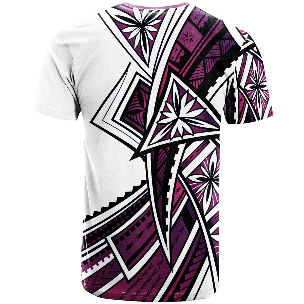 GuamT Shirt Tribal Flower Special Pattern Purple Color - Polynesian Pride