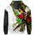 Hawaii Hoodie Tribal Flower With Special Turtles White Black - Polynesian Pride