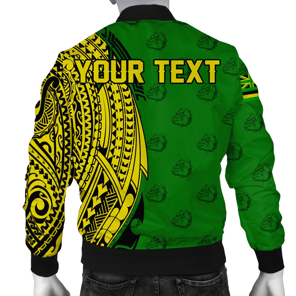 (Personalized) Hawaii Bomber Jacket - Kaimuki High Tribal Kakau Bomber Jacket AH - Polynesian Pride