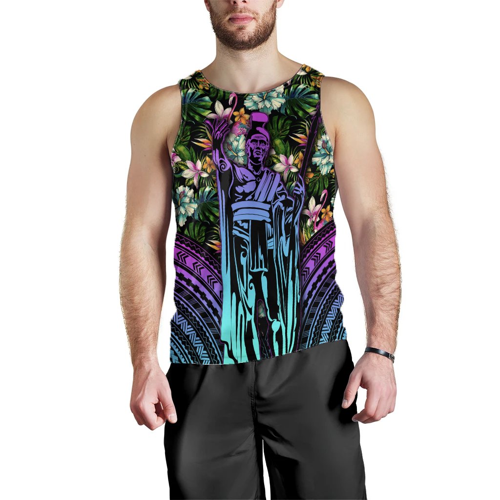 Hawaii King Polynesian Tropical Men's Tank Top - Hors Style - AH - Polynesian Pride