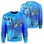 Hawaii Blue Turtle Paradise Sweatshirt - Breath Ocean - AH Unisex Blue - Polynesian Pride