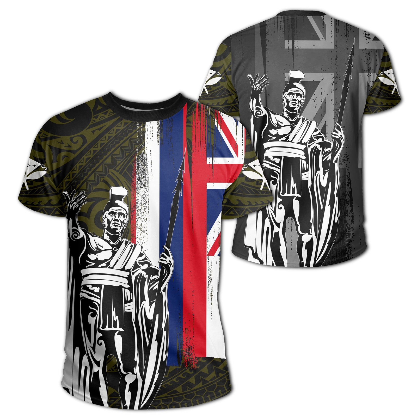 Hawaii King Flag Polynesian T Shirt Yellow Unisex Yellow - Polynesian Pride