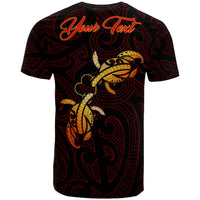 Custom Hawaii Turtle Lehua Flower Polynesian T Shirt Lehua Style - Polynesian Pride