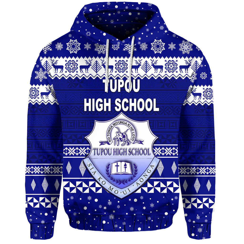 Tupou High School Christmas Hoodie Simple Style LT8 - Polynesian Pride