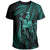 Hawaii King Polynesian T Shirt Durk Style Turquoise - Polynesian Pride