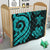 Federated States of Micronesia Premium Quilt - Turquoise Tentacle Turtle - Polynesian Pride