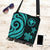 Hawaii Boho Handbag - Turquoise Tentacle Turtle Boho Handbag One Size White - Polynesian Pride