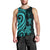 Niue Men's Tank Top - Turquoise Tentacle Turtle - Polynesian Pride