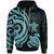 Palau Hoodie Turquoise Tentacle Turtle Unisex Turquoise - Polynesian Pride