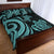 Niue Quilt Bed Set - Turquoise Tentacle Turtle - Polynesian Pride