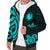 Northern Mariana Islands Sherpa Hoodie - Turquoise Tentacle Turtle - Polynesian Pride