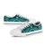 Northern Mariana Islands Low Top Canvas Shoes - Turquoise Tentacle Turtle - Polynesian Pride