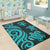 Fiji Area Rug - Turquoise Tentacle Turtle - Polynesian Pride