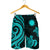 Nauru Men's Short - Turquoise Tentacle Turtle - Polynesian Pride
