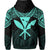 Hawaii Polynesian Hoodie Limited Tab Style Turquoise - Polynesian Pride