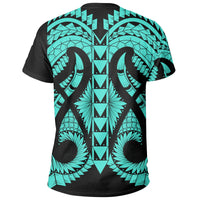 Hawaii Polynesian In My Heart T Shirt Ryan Style Turquoise - Polynesian Pride