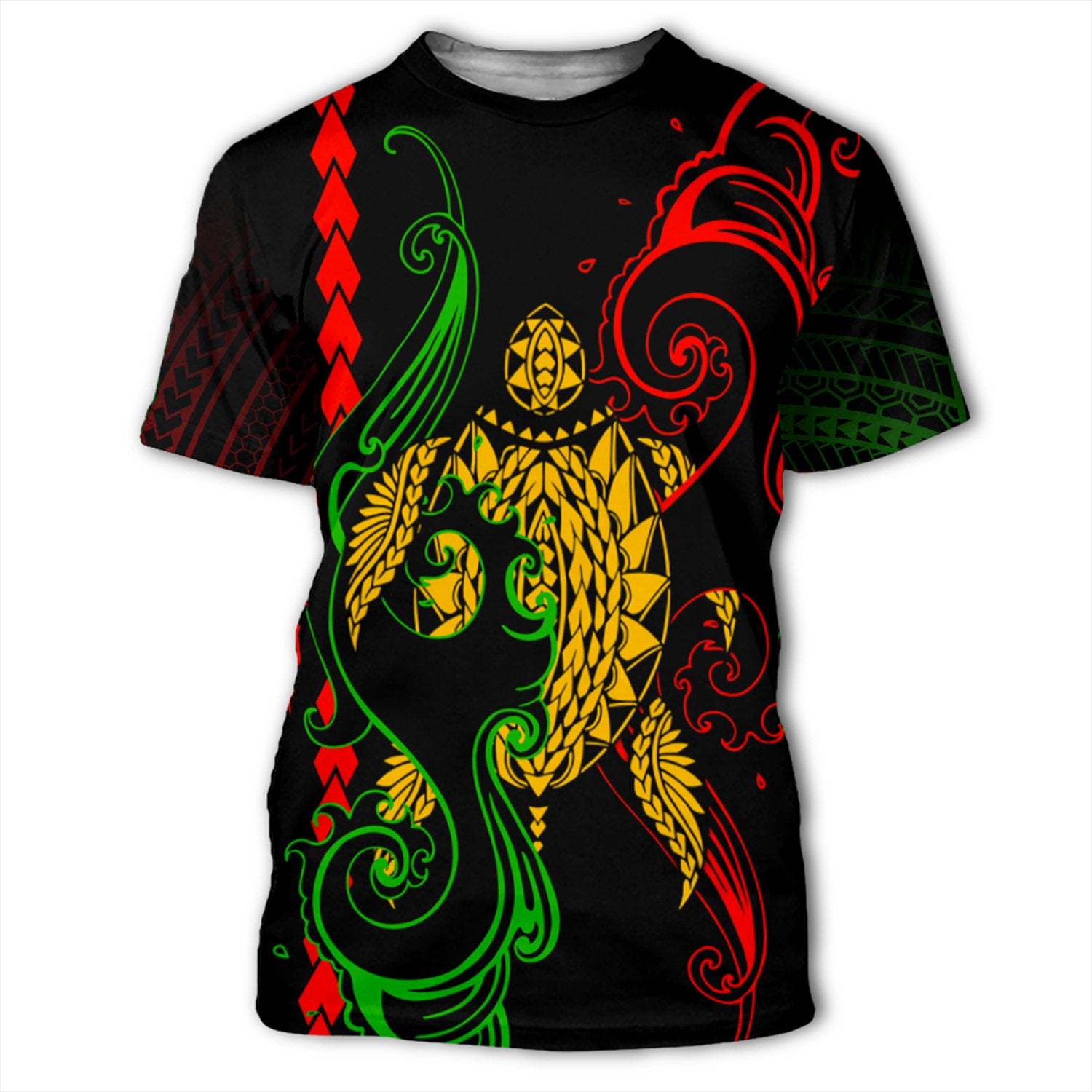 Hawaii Turtle Sea T Shirt Unisex Black - Polynesian Pride