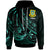 Tuvalu Hoodie The Flow of The Ocean Unisex Green - Polynesian Pride