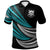 Tuvalu Custom Polo Shirt Wave Pattern Alternating Blue Color Unisex Blue - Polynesian Pride