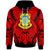 Tuvalu Hoodie Classic Vignette Style Unisex Red - Polynesian Pride