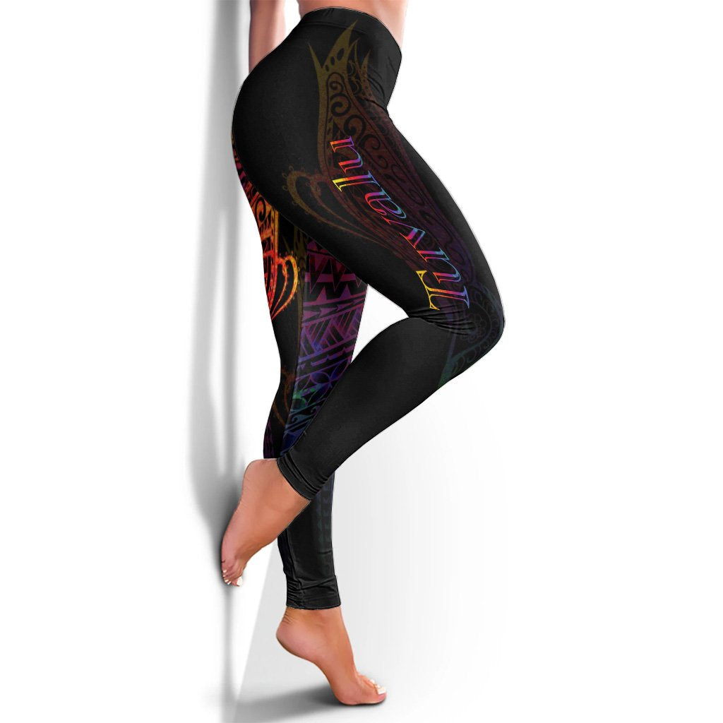 Tuvalu Leggings - Butterfly Polynesian Style - Polynesian Pride