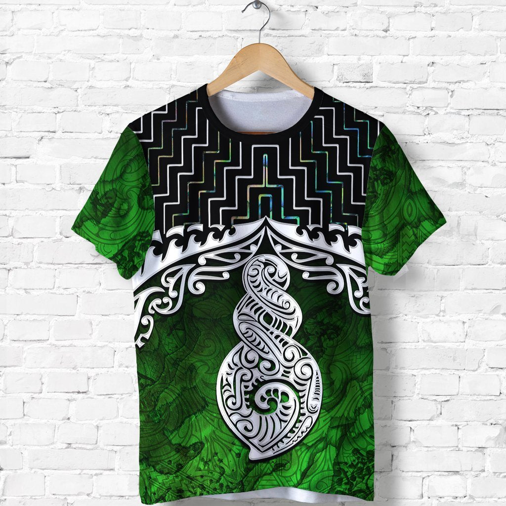 New Zealand Maori Shirt, Poutama Maori Twist T Shirt Unisex Black - Polynesian Pride