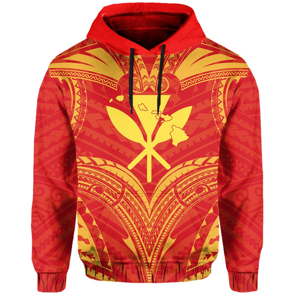 Polynesian Kanaka Mauna Kea Map of Hawaii Hoodie - Polynesian Pride
