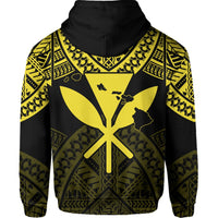 Hawaii Polynesian Hoodie Limited (Zip up) Tab Style Yellow - Polynesian Pride