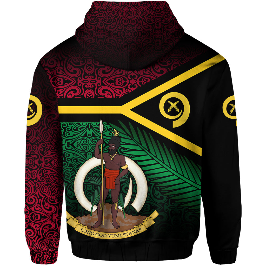 Vanuatu Special Independence Anniversary Hoodie Original Flag Style LT8 - Polynesian Pride