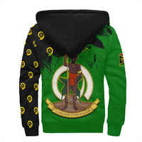 Vanuatu Flag Pattern Style Sherpa Hoodie LT10 - Polynesian Pride