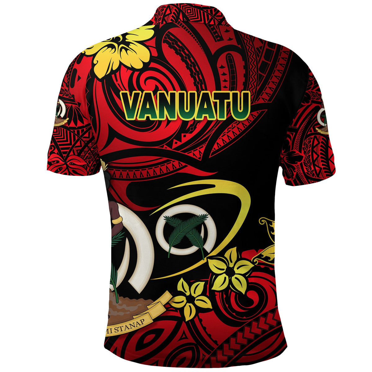 Vanuatu Rugby Polo Shirt Fashion Style - Polynesian Pride