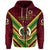 Custom Vanuatu Special Independence Anniversary Zip Hoodie Creative Style Red, Custom Text and Number LT8 - Polynesian Pride